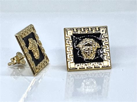 pendientes versace hombre